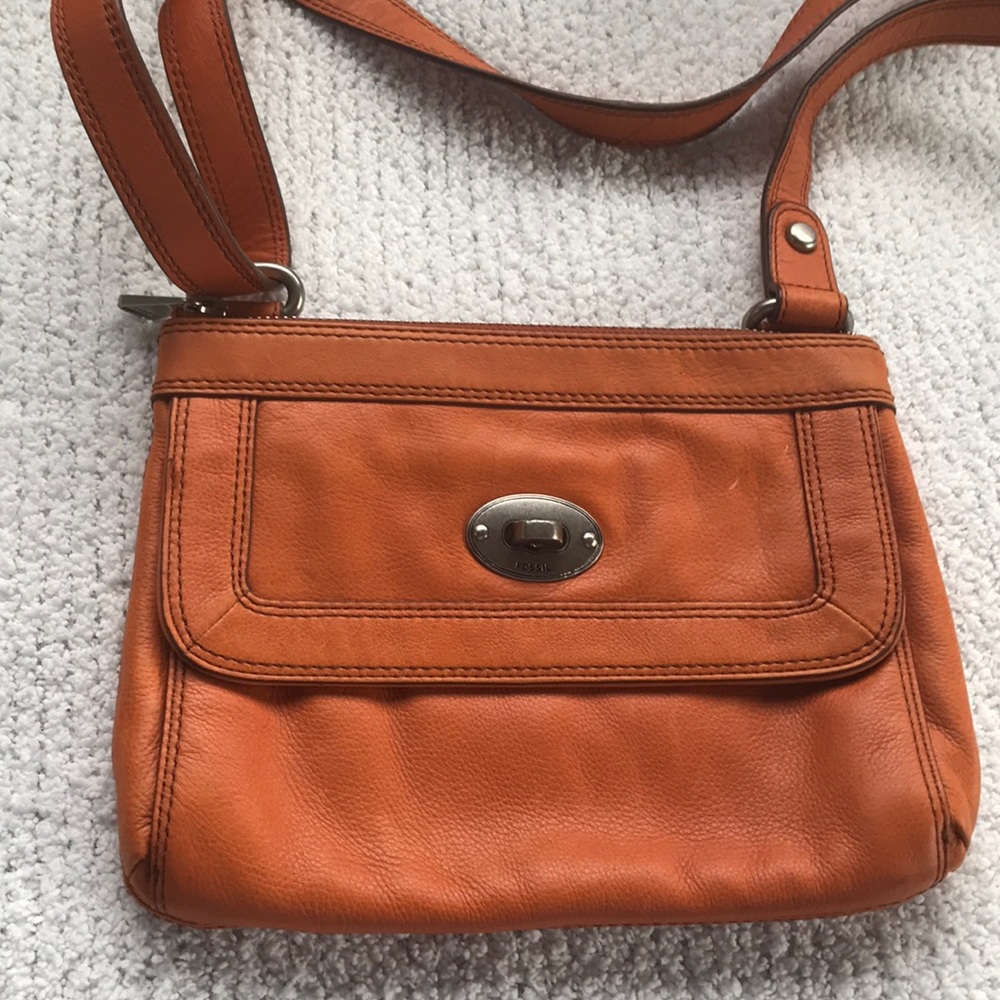 Fossil Leather Bag - NEW